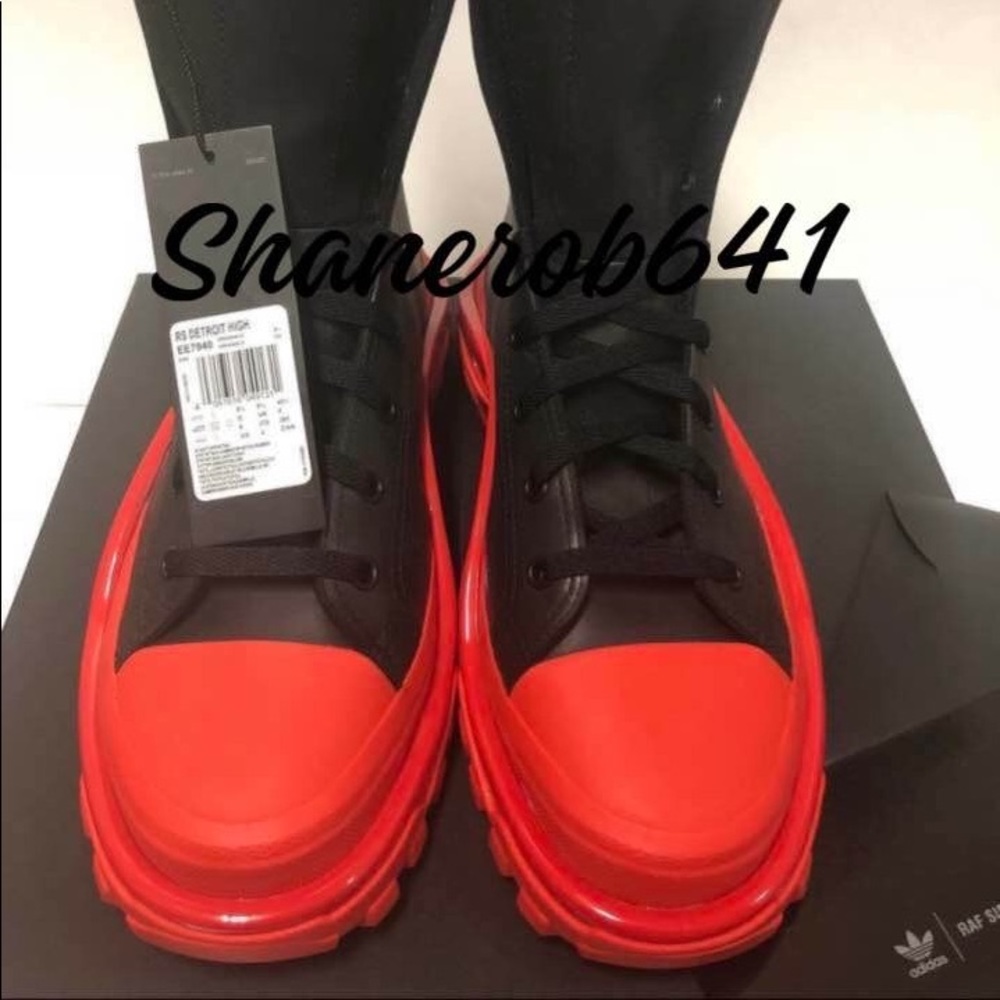Raf Simmons Detroit High Top Boot Wax Color New with Tags